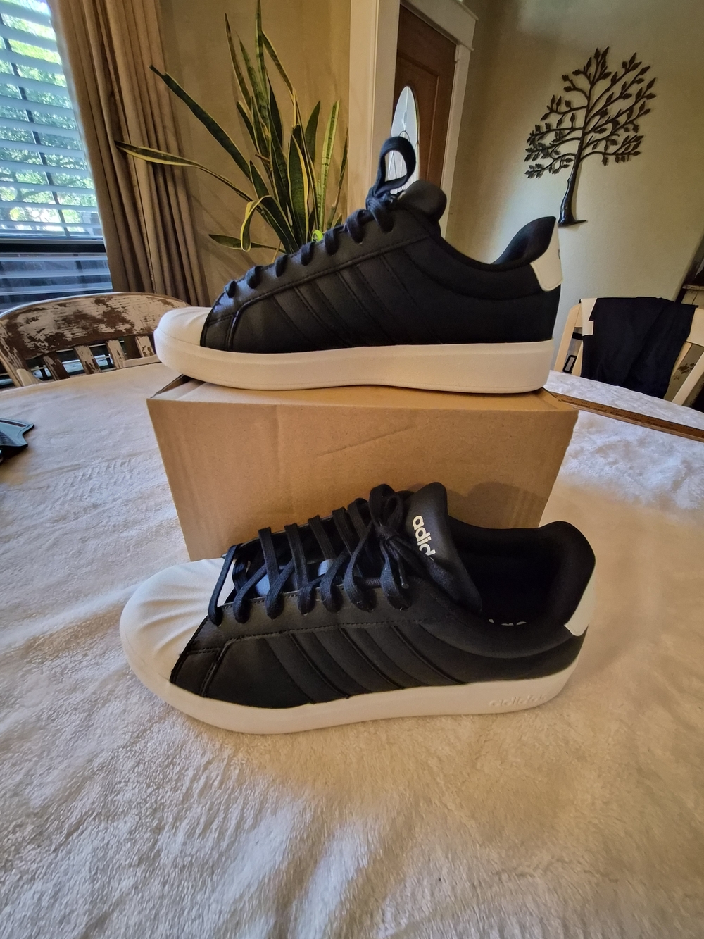 Adidas Superstar Black White Shell Toe Sneakers Men’s Size 11
